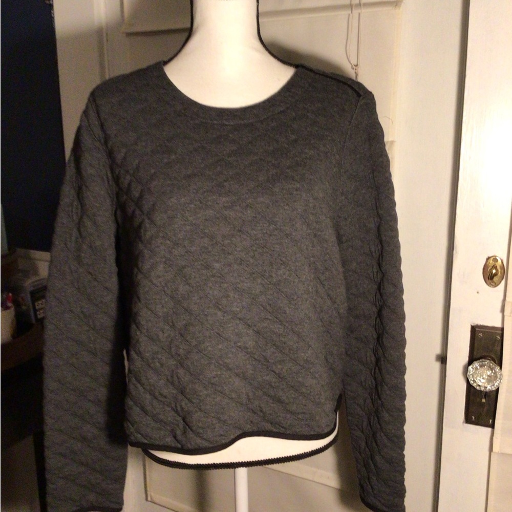 J. Crew Charcoal Knit Top